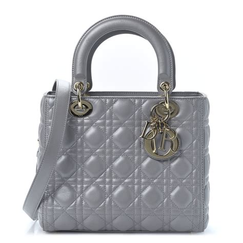 lady dior grey cannage|Medium Lady Dior Bag Stone Gray Cannage Lambskin .